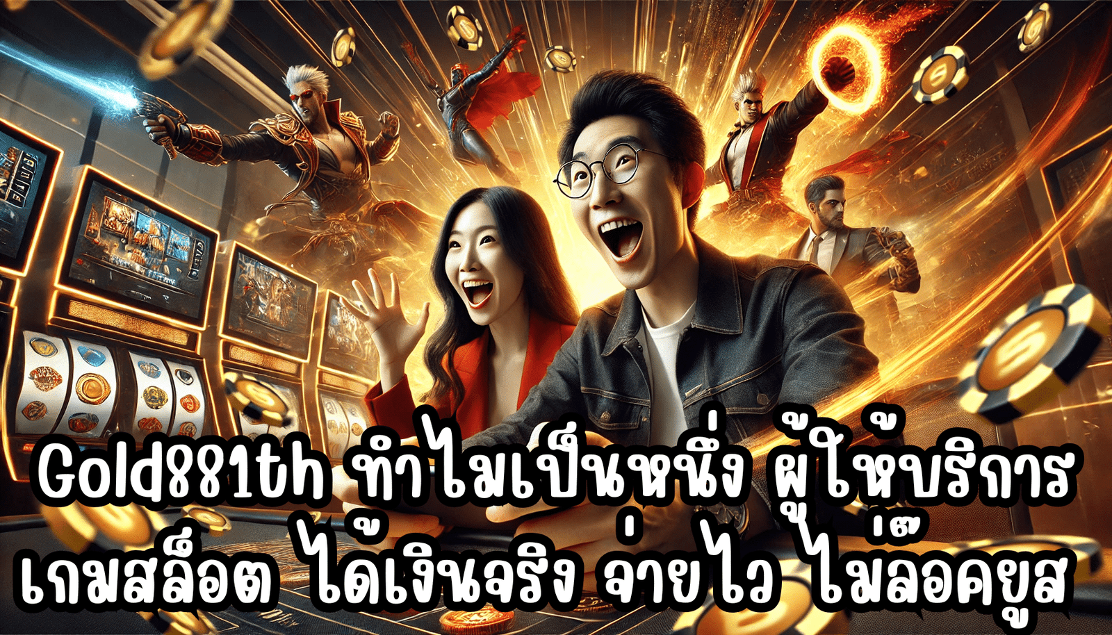 Gold881th ทำไมเป็นหนึ่ง ผู้ให้บริการ เกมสล็อต ได้เงินจริง จ่ายไว ไม่ล๊อคยูส