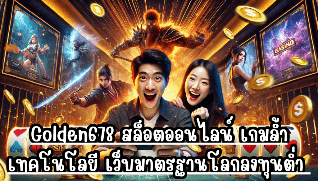 Golden678 สล็อตออนไลน์ เกมล้ำเทคโนโลยี เว็บมาตรฐานโลก ลงทุนต่ำ กำไรงาม โบนัสจ่ายเต็ม