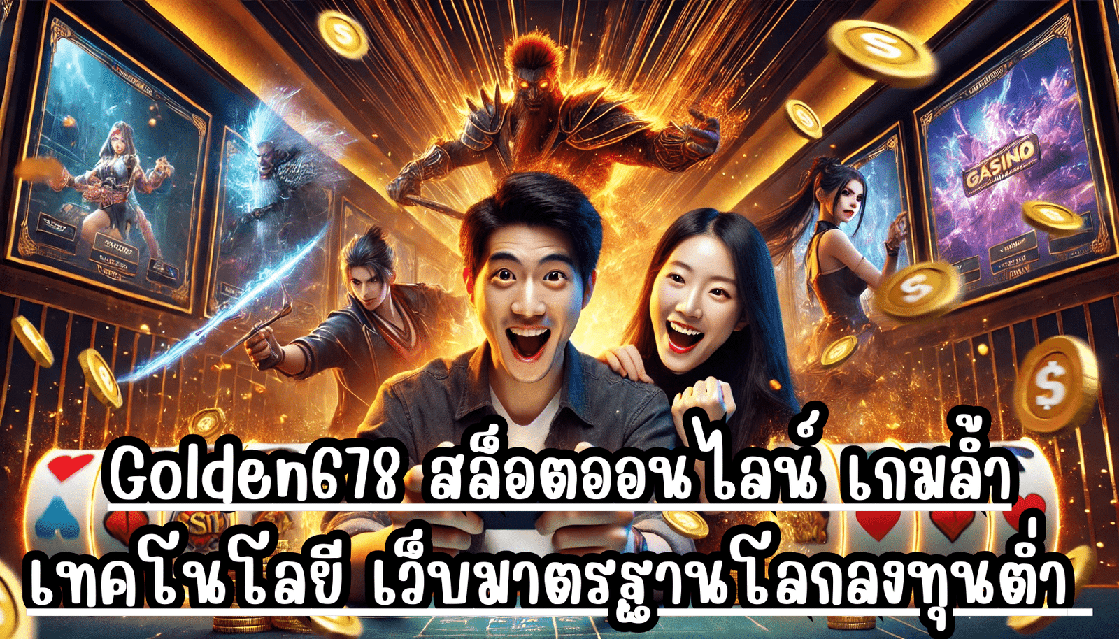 Golden678 สล็อตออนไลน์ เกมล้ำเทคโนโลยี เว็บมาตรฐานโลก ลงทุนต่ำ กำไรงาม โบนัสจ่ายเต็ม